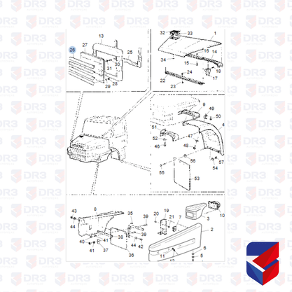 Costela Friso Capo Scania 113 1347189 1360222 ME669 Edreaza