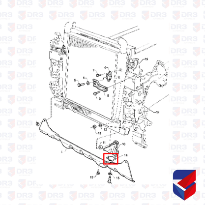 Coxim Suspensao Radiador Scania 124 1363634 006096 Cipec