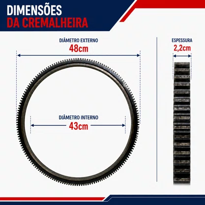 Cremalheira Volante Scania S3 S4 S5 Euro 5 NTG 158 Dentes Bester