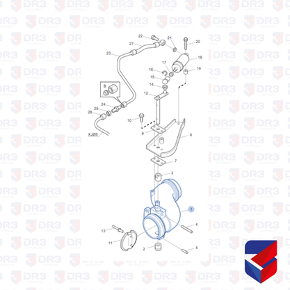 Curva Freio Motor Scania 124 1374889 1427514 FB1427 Batatais