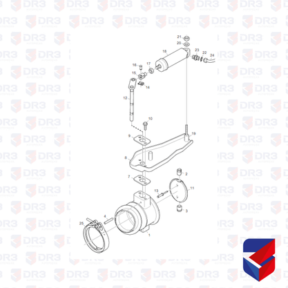Curva Freio Motor Scania S5 P G R 1545455 FB14015 Batatais