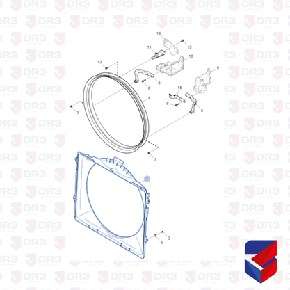 Defletor Ventilador Scania NTG R 2324953 025116 150144 Sarplast