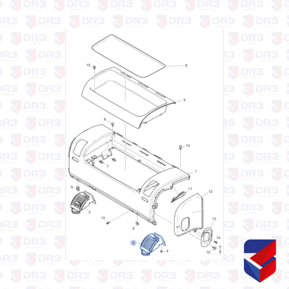 Difusor Ar Painel Carona Scania P G R LD 1440727 Original