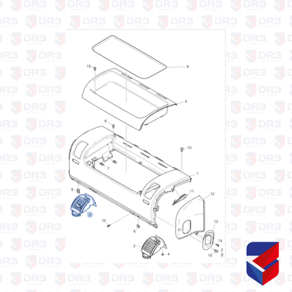 Difusor Ar Painel Carona Scania P G R LE 1440720 Original