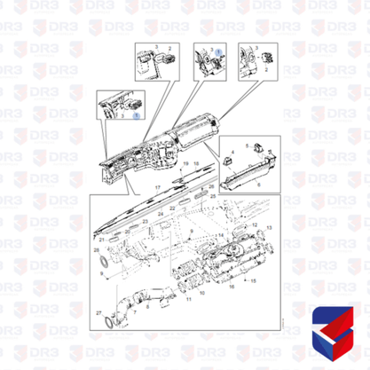 Difusor Ar Painel Motorista LE Carona LE Scania S4 1372531 Original
