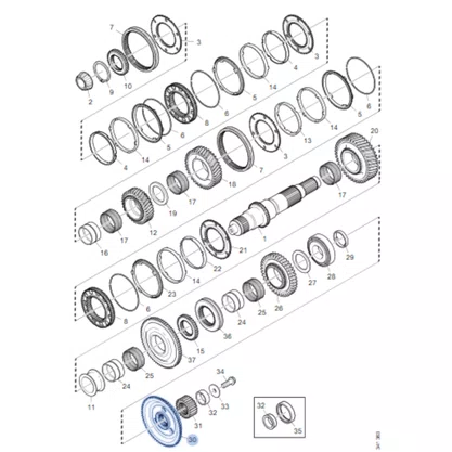 Disco Acoplamento Leve Scania GRS905 1926257 114662 Original