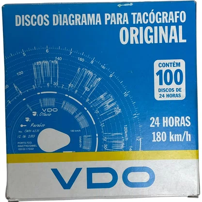 Disco Diagrama Tacografo Diario 180KM 140240010F VDO