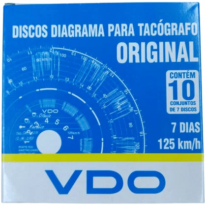 Disco Diagrama Tacografo Semanal 125km 14025005F VDO