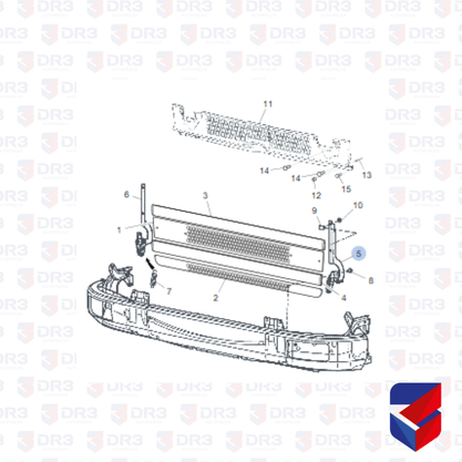 Dobradica Grade Frontal Scania S4 LE 1381479 501729 BrCompany