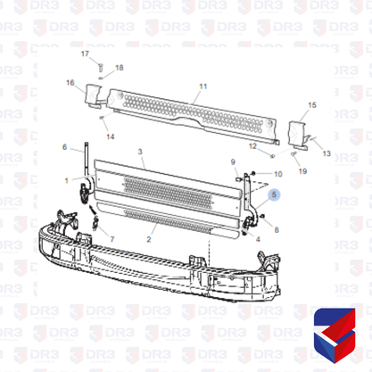 Dobradica Grade Frontal Scania S4 LE 1381479 ME1355 Edreaza