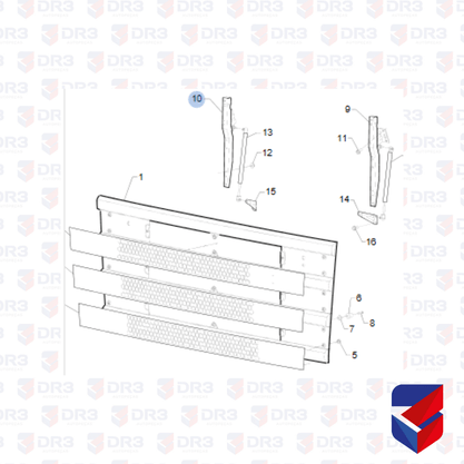 Dobradica Grade Superior Scania S4 LD 1383888 ME1598 Edreaza