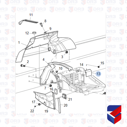 Dobradica Paralama Scania S4 1355380 1390747 ME1345 Edreaza