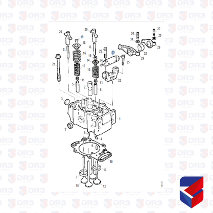 Eixo Balanceiro Valvula Cabecote Scania 133158 1427413 Original