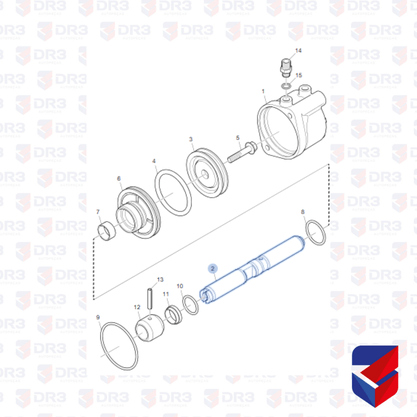Eixo Embolo Caneco Transferencia Scania S4 6 Marchas BrCompany