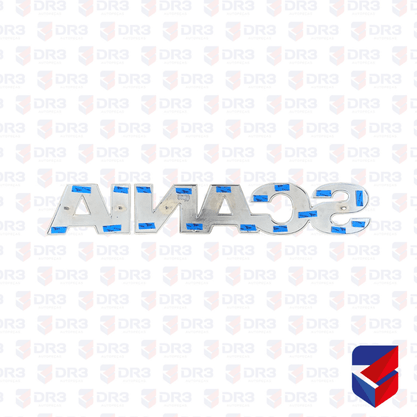 Emblema Painel Frontal Scania S5 Nome Scania Cromado 10338 Cepam