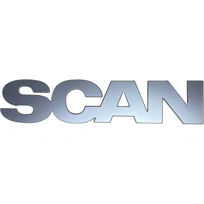 Emblema Painel Frontal Scania NTG Nome Scania 3014130 Cepam