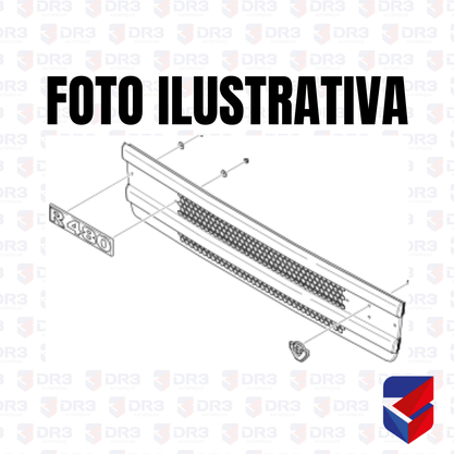 Emblema Painel Frontal Scania S4 R400 Numero e Letra 1724050 Globo