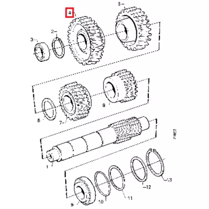 Engrenagem 4 Fixa Scania GR900 8 Marchas 1322290 Original
