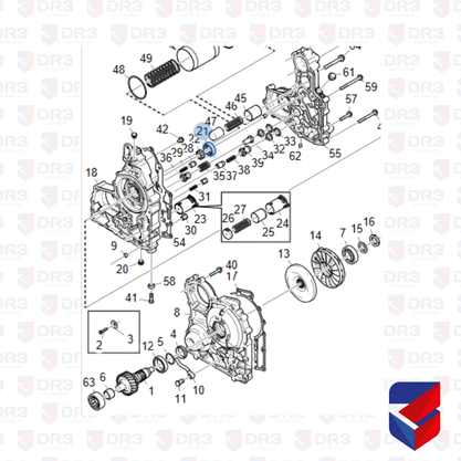 Engrenagem Acionadora Retarder Scania 1487593 118972 Original