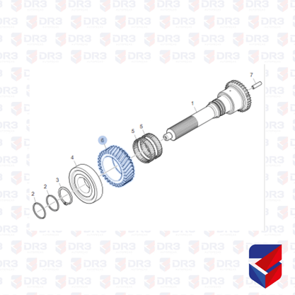 Engrenagem Constante Scania GRS905 40 Dentes Over Drive Original