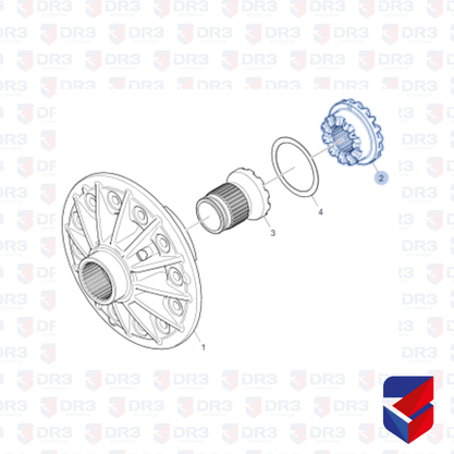 Engrenagem Planetaria Scania RB662 1862032 1935784 1540458 Original