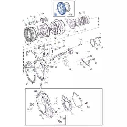 Engrenagem Retarder Scania GRS900 1426758 1423286 74530299 Original