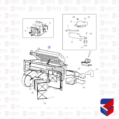 Evaporador Ar Condicionado Scania S4 1998 Ate 2007 1779202 Royce
