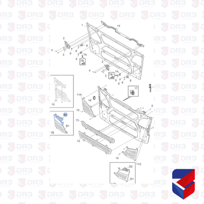 Farol Lateral Grade Scania NTG R LD 2552712 2659164 Cepam