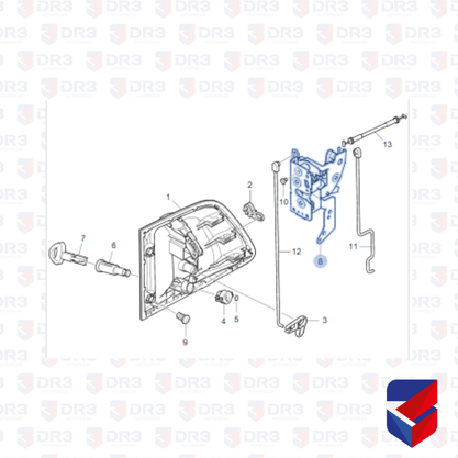Fechadura Porta Eletrica Scania P G R Euro 5 LD 1867655 BrCompany
