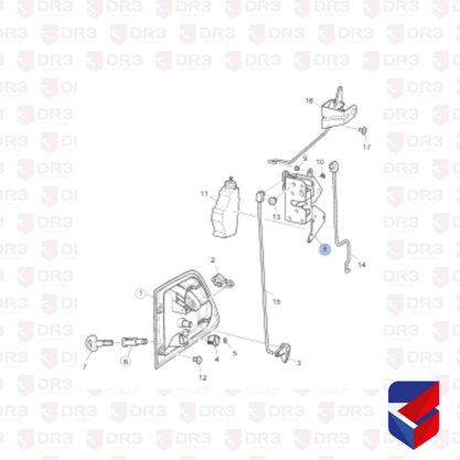 Fechadura Porta Eletrica Scania S4 LE 1406227 012813 Cipec