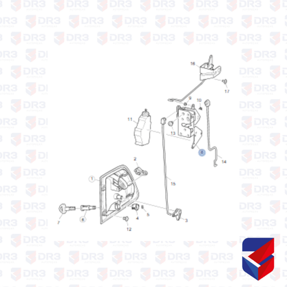 Fechadura Porta Eletrica Scania S4 LE 1406227 008601 BrCompany