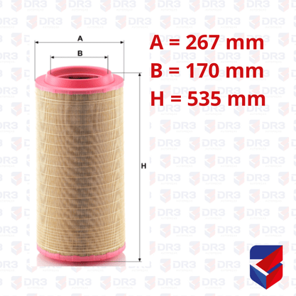 Filtro Ar Scania S5 Volvo Mercedes Benz 1485592 Autho Mix