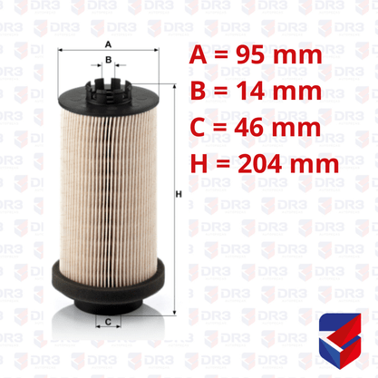 Filtro Diesel Mercedes Benz Axor Actros PU9991X Mann Filter