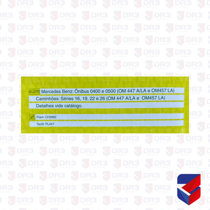Filtro Lubrificante Mercedes Benz Atron OM447LA Mann Filter Mann Filter