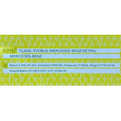 Filtro Lubrificante Mercedes Benz Axor OM460LA Mann Filter