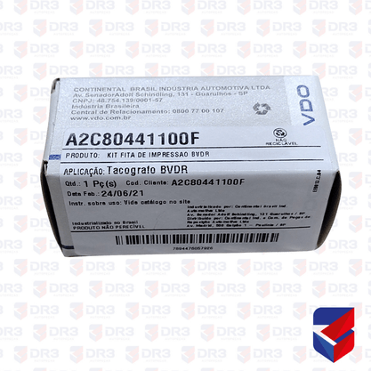 Fita Diagrama Tacografo A2C80441100F VDO