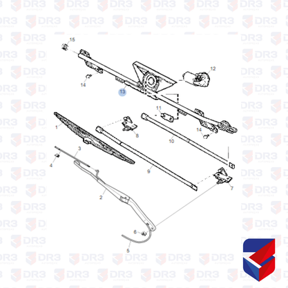 Galhada Limpador Parabrisa Scania S5 1803529 1751579 Cepam