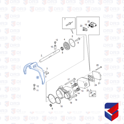 Garfo Seletora Scania GR875 2292355 1523647 Original