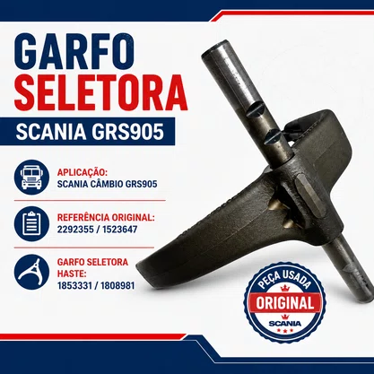 Garfo Seletora Scania GRS905 2292355 1523647 Original