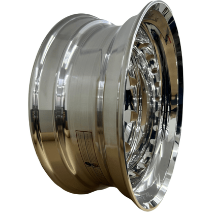 Jogo 12 Rodas Aluminio 22,5X8,25 Traseira Borda Larga Roadline