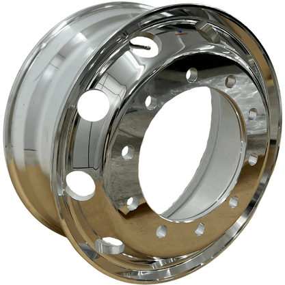 Jogo 2 Rodas Aluminio 22,5x8,25 Dianteiro Borda Larga Roadline
