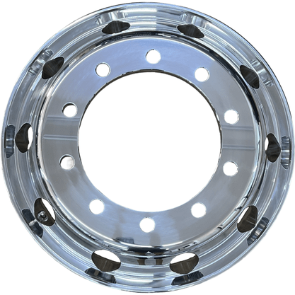 Jogo 2 Rodas Aluminio 22,5x8,25 Dianteiro Traseiro Borda Larga Bester