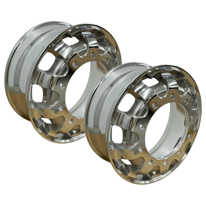 Jogo 2 Rodas Aluminio 22,5x8,25 New Speedline Dianteiro GT1 10 Furos Ital