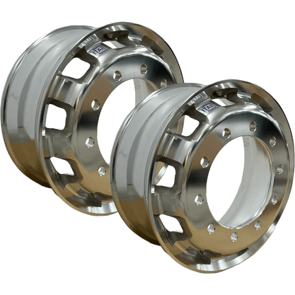 Jogo 2 Rodas Aluminio 22,5X8,25 Speedline Dianteiro Borda Larga Ital