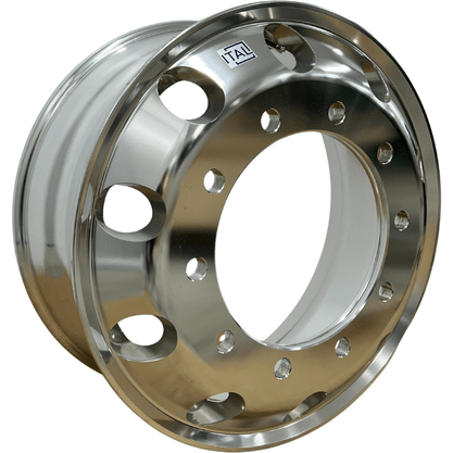 Jogo 4 Rodas Aluminio 22,5x8,25 Dianteiro Traseiro GT2 Borda Larga Ital
