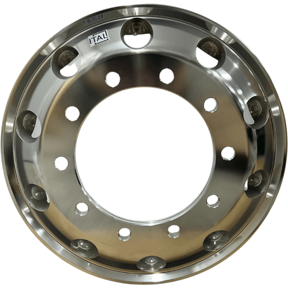 Jogo 6 Rodas Aluminio 22,5x8,25 Dianteiro Traseiro GT2 Borda Larga Ital