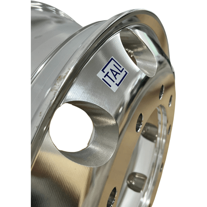Jogo 6 Rodas Aluminio 22,5x8,25 Dianteiro Traseiro GT2 Borda Larga Ital