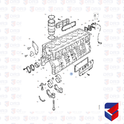 Junta Tampa Lateral Motor Scania S4 1374326 59230NA Santa Cruz