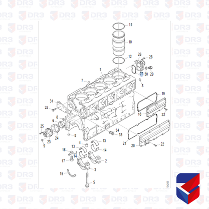 Junta Valvula Termostatica Scania P G R T 1794873 59039B Santa Cruz
