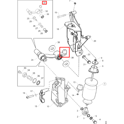 Kit 10 Batentes Cabine Suspensao Dianteiro Scania 124 1349810 Bester